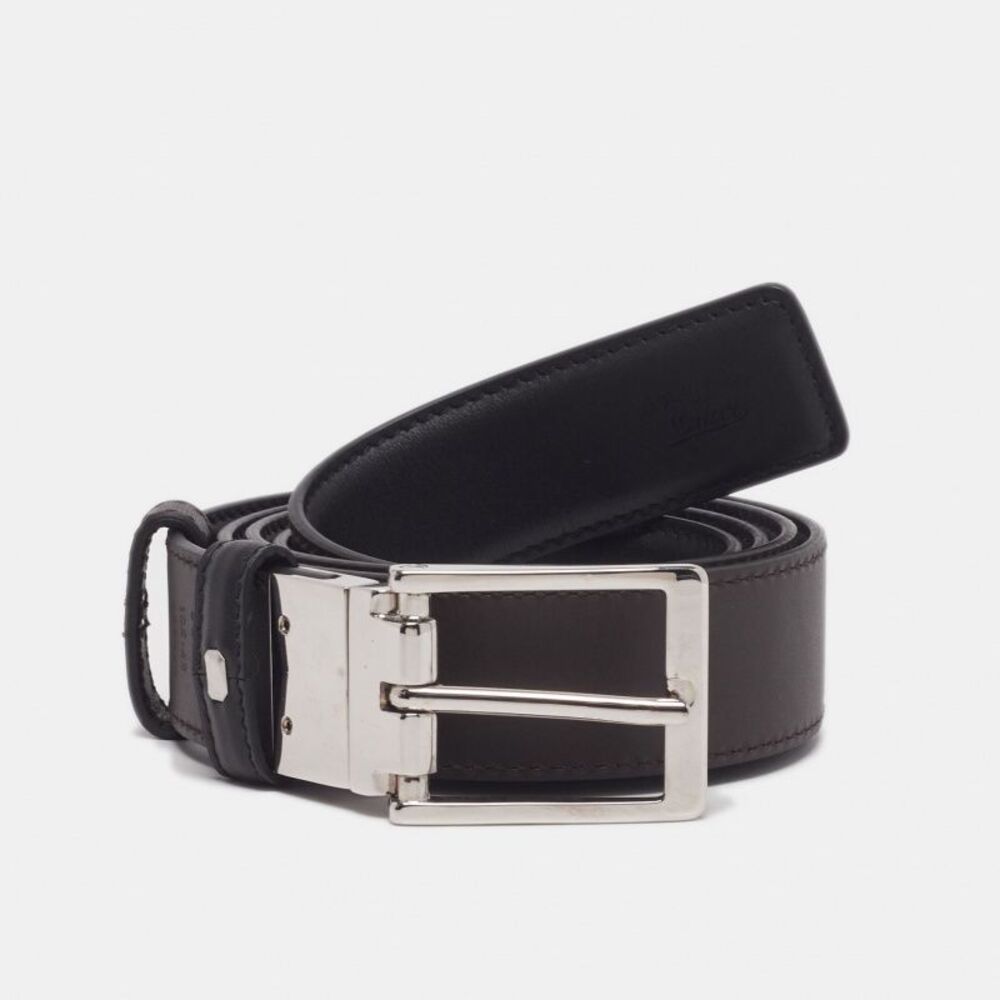 Gucci 1973 90Cm Reversible Belt Black/brown Leather